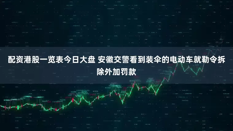 配资港股一览表今日大盘 安徽交警看到装伞的电动车就勒令拆除外加罚款