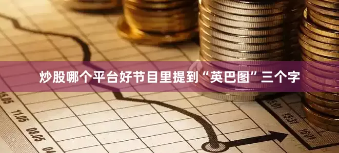 炒股哪个平台好节目里提到“英巴图”三个字